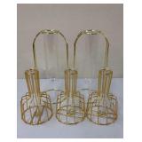 5 Decorative Glass Cylinder Candle Holders