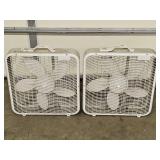 2 Aerospeed Metal Floor Box Fans