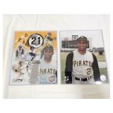 2 Roberto Clemente Certified MLB Photographs