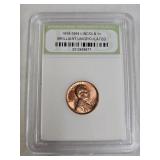 1964 D Lincoln Brilliant Uncirculated Penny