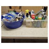 Assortment of Tape and Cleaning Products