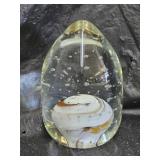 Hand Blown Art Glass Paperweight