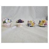 Bone China Floral Bouquets and Candle Holders