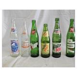 1970s/80s Glass Soda Pop Bottles