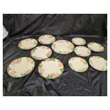 Franciscan Ware Dessert Rose Pattern Dishes