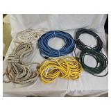 5 Heavy Duty Extension Cords, Rope