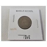 1868 Rare Shield Nickel