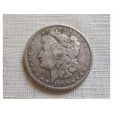 1900-O AU Morgan Silver Dollar