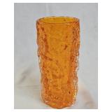 Whitefriars Tangerine Round MottledModern Vase