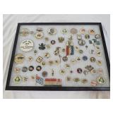 67 Vintage Political Campaign Buttons with Case