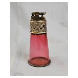 Vintage Cranberry Table Lighter