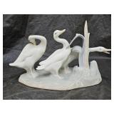 Lladro Geese Group Porcelain Figurine