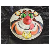 Vintage J Chein Tin Litho Tiger Top Spinning Toy