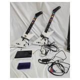 Vintage Nintendo 3DS, Guitar Hero Guitars, Misc