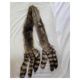 Saks Fifth Avenue Racoon Tail Fur Scarf