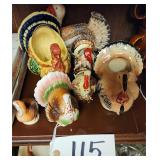 Viintage Ceramic Turkey Decor, Thanksgiving