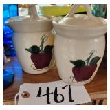 (2) Apple Canisters
