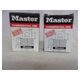 2 New Master Lock Padlocks