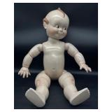 Vintage Large Porcelain  Kewpie Doll 27"