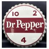 Dr. Pepper Metal 10 2 4 Bottle Cap Sign 25"-