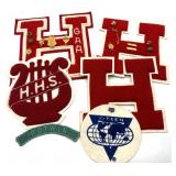Vintage Letterman Patches, Honors Medals, and