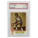 PSA 8 Graded 1973 Topps Jo Jo White Basketball