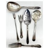 Silver Plate Serving Utensils 9" and Smaller