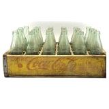 Coca-Cola Wood Crate with Glass Coca-Cola