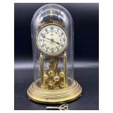 Kundo Anniversary Clock with Glass Cloche and Key