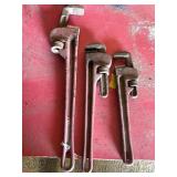 (3) Pipe Wrenches