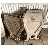 Cast Iron Planter Box Sides, Case IH & Van Brunn