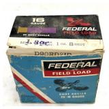 (18) Rounds 16ga 2 1/2" 1oz 8-Shot Federal Field