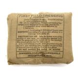 Vintage 1942 Military First Field Dressing Pack