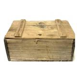 Antique Wood Crate 21.5" x 14" x 9.5"