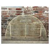 Vintage Fireplace Screen with Doors 60" x 41"