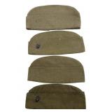 (4) US Marine Corps Garrison Wool Caps - two