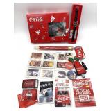 Coca-Cola Watch, Lights, Collectors Cards, Belt