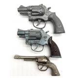 (3) Vintage Toy Guns 5.75" and Smaller