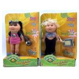 (2) Cabbage Patch Kids Keychain Girls in Original