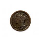 1853 Braided Hair Large Cent