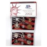 2002 United States Mint Silver Proof Set