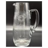 Heisey Pied Piper Crystal Pitcher 10.25"