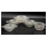 Anchor Hocking Manhattan Glass Handled Bowls and