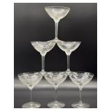 Heisey Pied Piper Crystal Stemware Glasses 5.5"