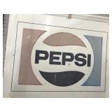 1983 Pepsi Tin Advertising Sign