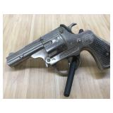 Hubley Trooper 7" Nickel Plated Toy Gun