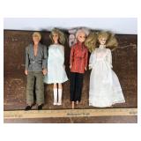 4 Vtg Dolls