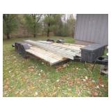 double Axle trailer with winch