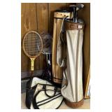 Vintage and collectible golf clubs. Badminton.