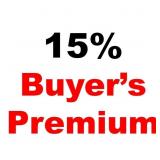 15 Percent Buyers Premium